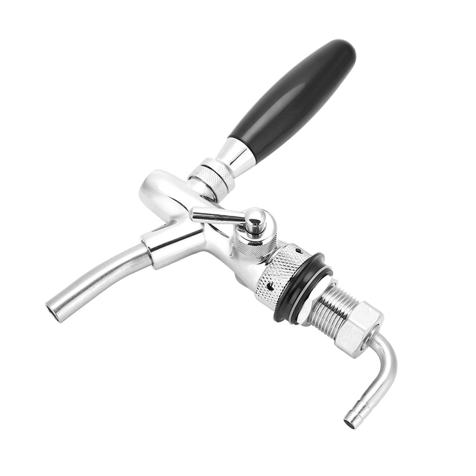 G5/8 Chrome Plating Stainless Steel Adjustable Beer Dispenser Tap Faucet for Home Bar(Silver) โ image 2