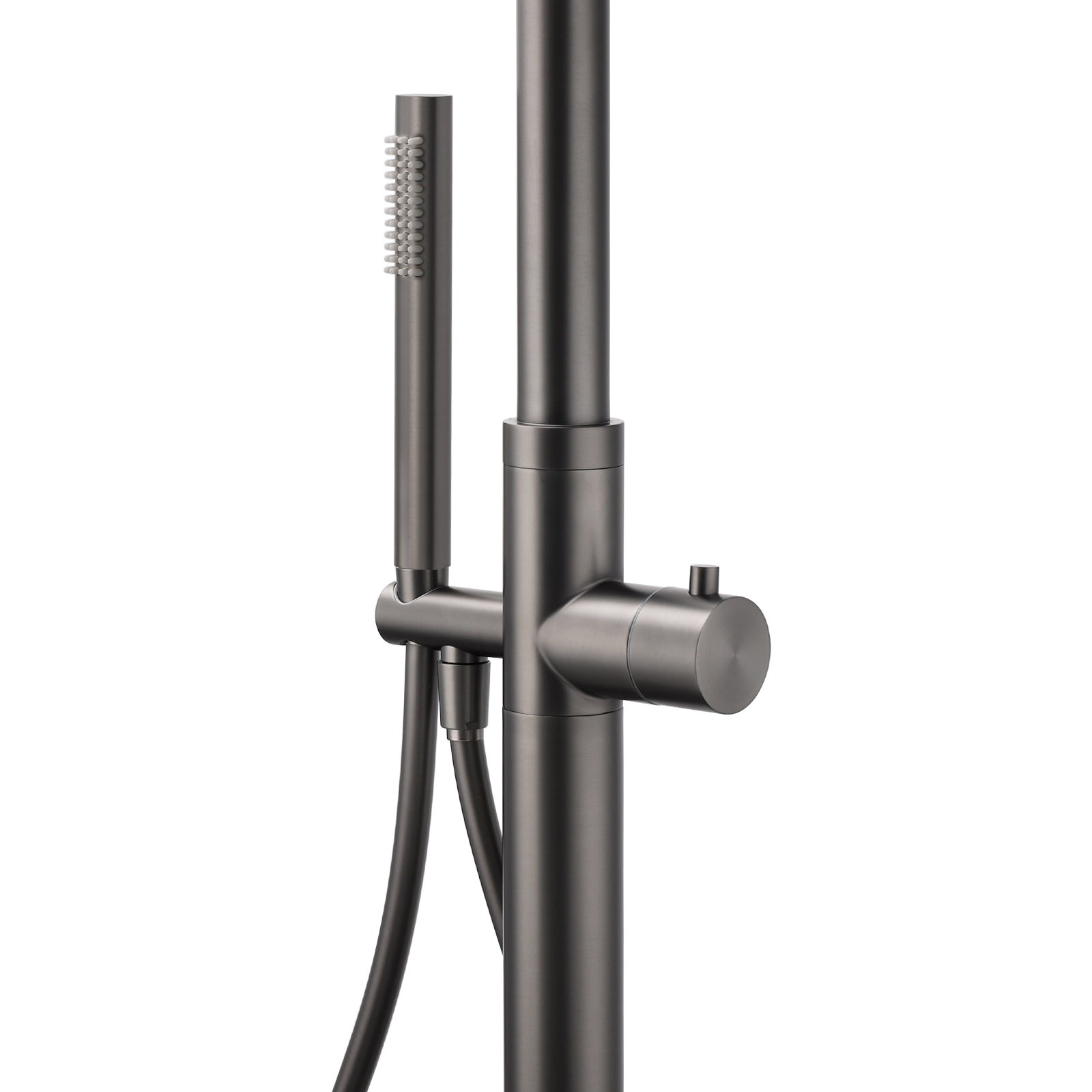 316 SUS WELS Gun Metal Twin Shower Handset Combo Outdoor Bath Rainfall 10" Head โ image 3