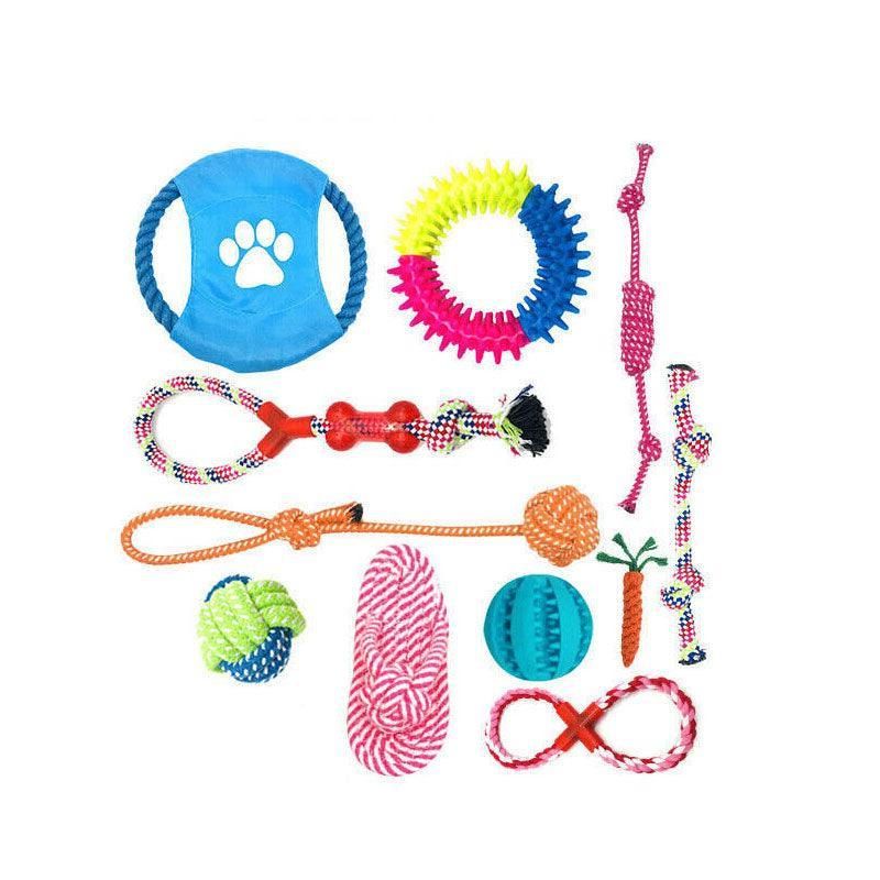 10X Braided Rope Dog Toys Chew Play Clean Teeth — image 2