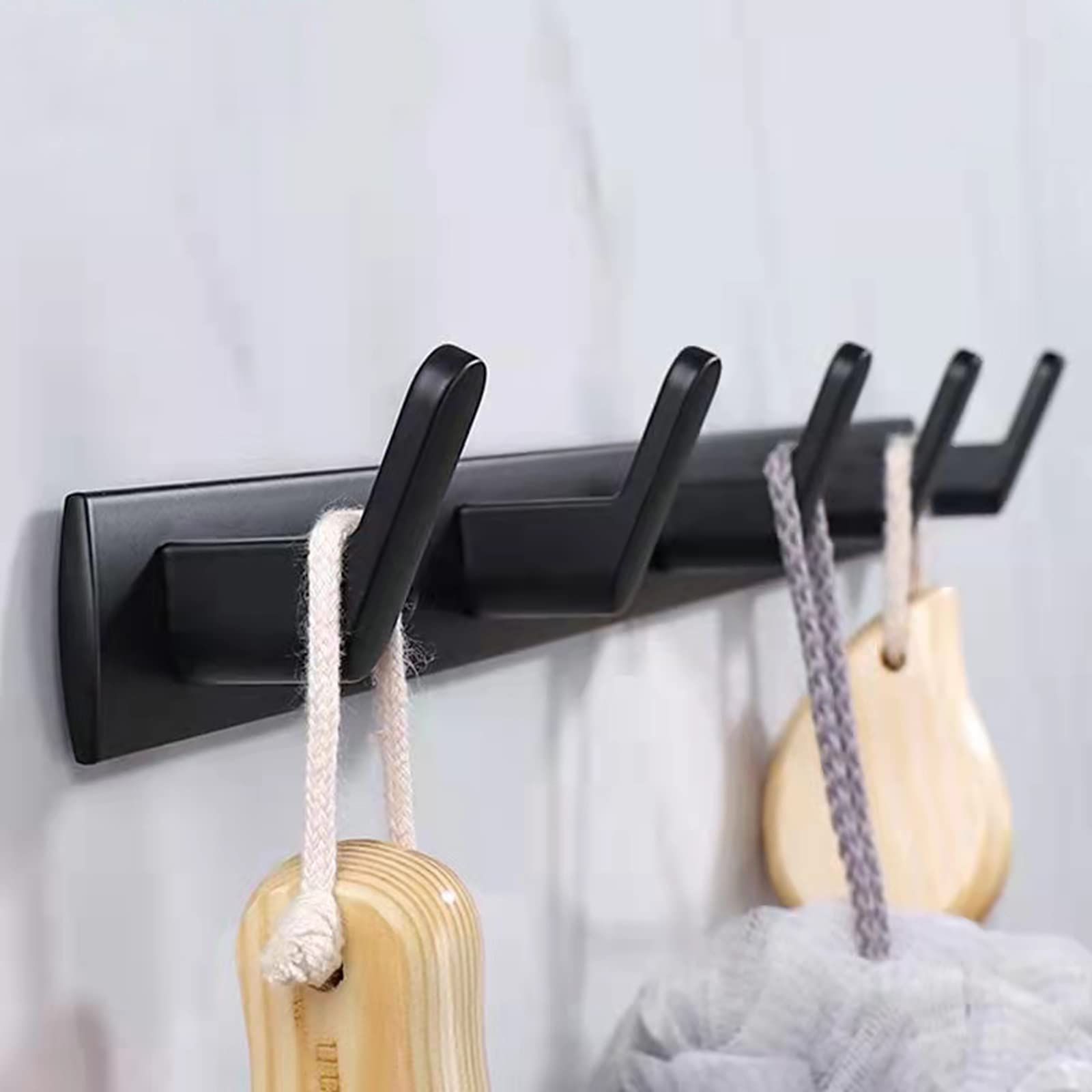 Hanging clothes hooks, hat racks, clothes hooks, towel hooks, bathroom kitchen hooks, storage hooks, non perforated space aluminum β image 5