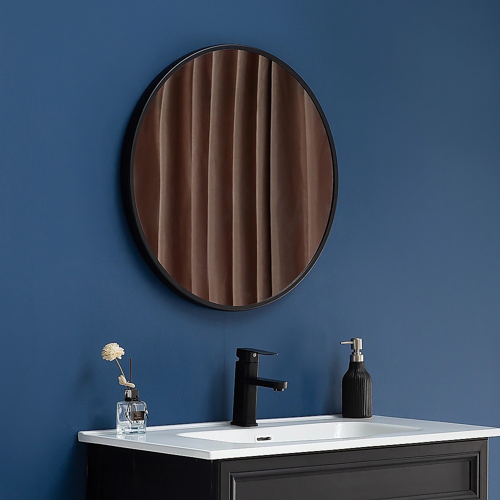 60cm Round Wall Mirror Bathroom Makeup Mirror by Della Francesca โ image 2
