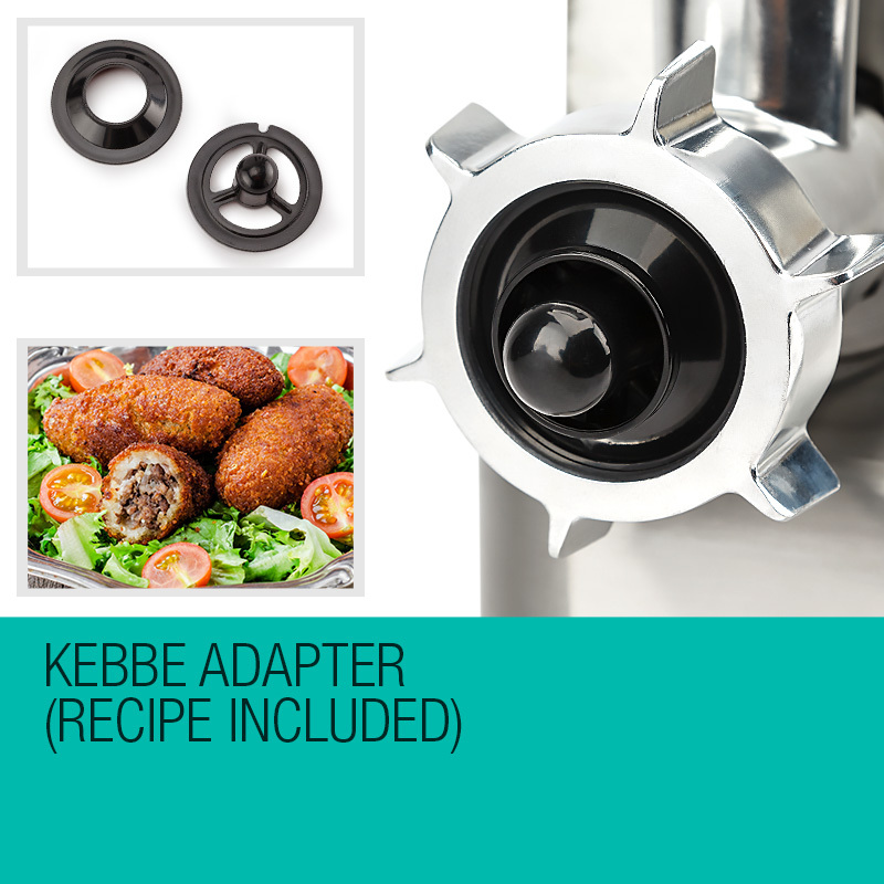 EuroChef Meat Grinder Electric Mincer Sausage Filler Kebbe Maker โ image 3
