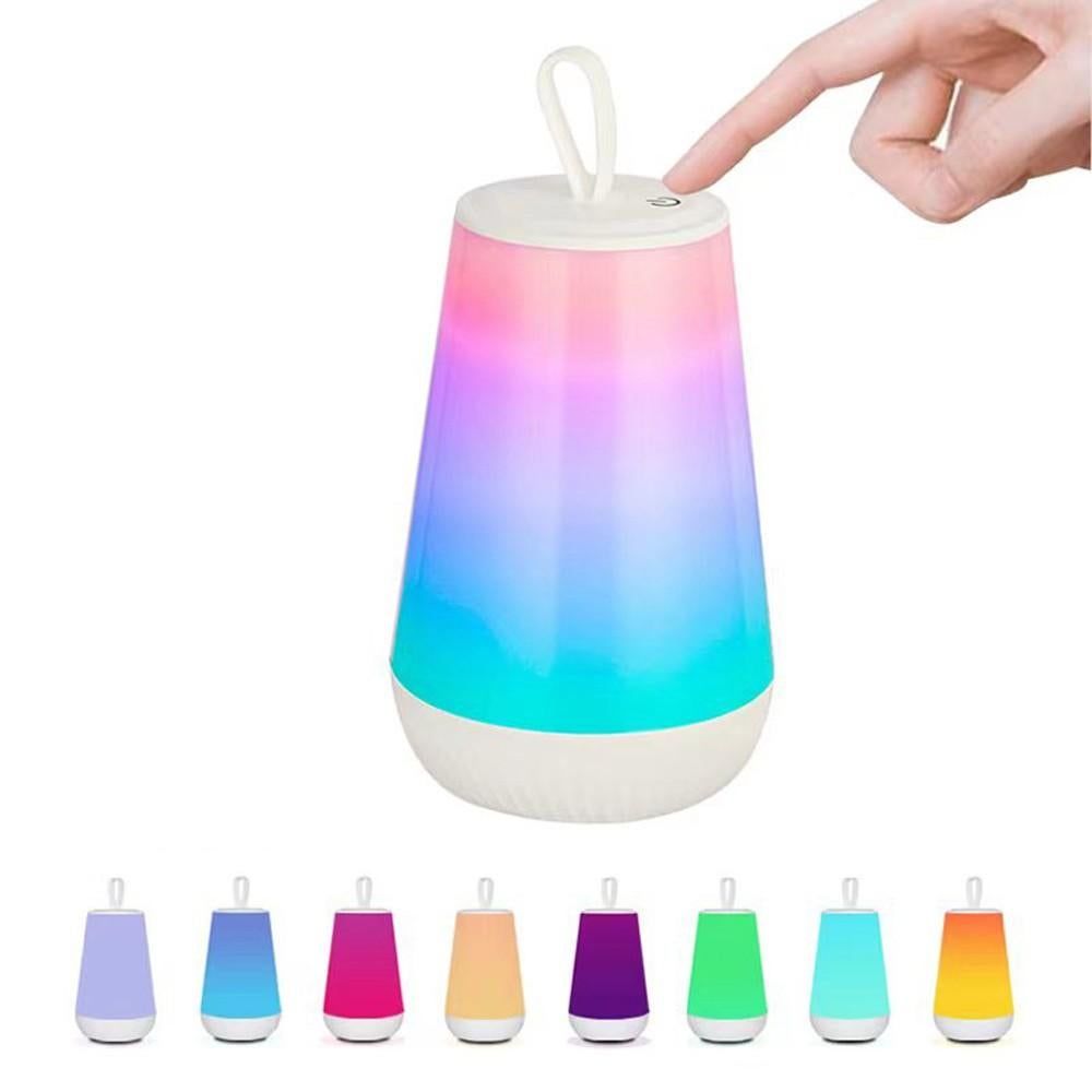 Rechargeable Night Light Lamp Color Changing Bedside Lamp