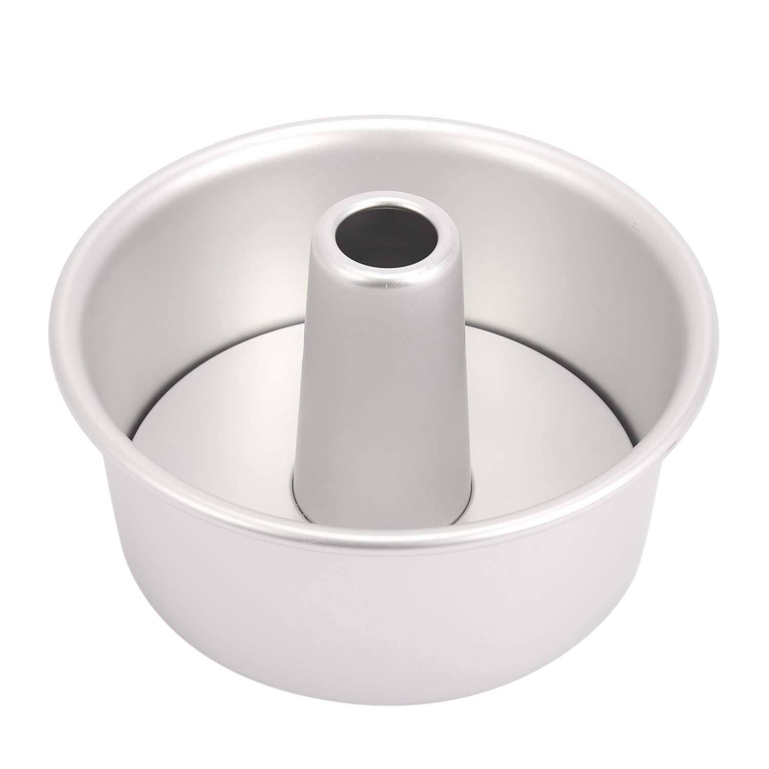 6-inch aluminum circular chiffon cake detachable bottom hollow chimney cake mold DIY baking cake hollow chimney mold
