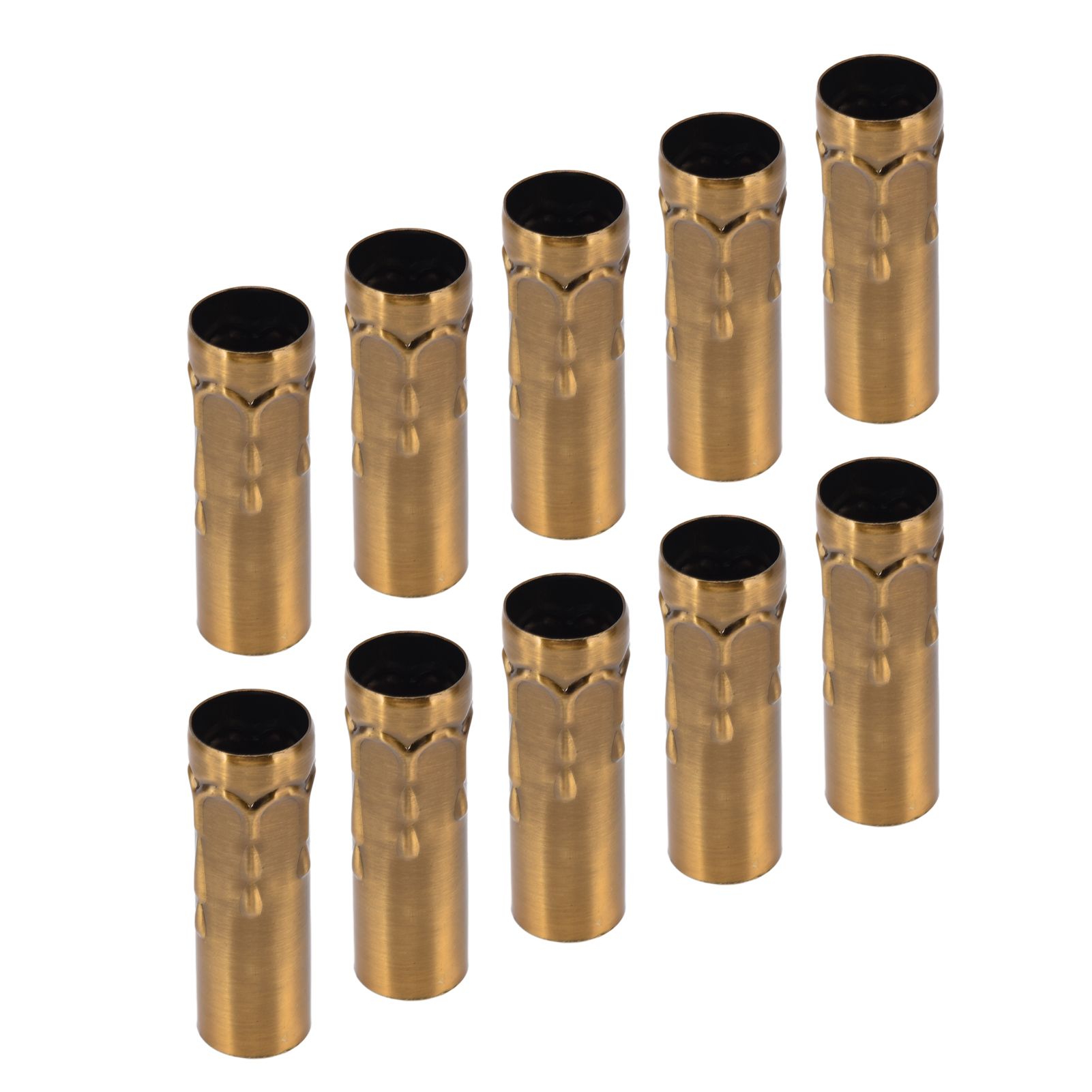 10Pcs E14 Metal Tube for Candle Lamp Holder Lamp Base Lighting Accessories 25x80mm Gold Bronze โ image 2