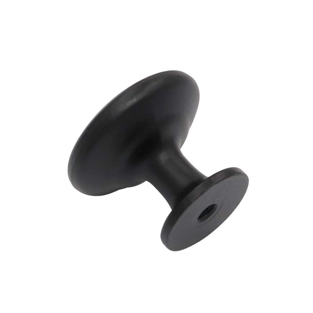 2pcs,Black Cabinet Knobs, Round Dresser Knobs Kitchen Drawer Knobs, Single Hole Cupboard Door Knobs Dresser Drawer Pulls Handles — image 2