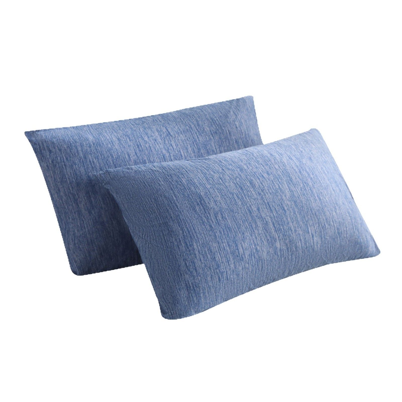2pcs Ice silk cool pillowcase, home hotel student dormitory pillow core protective cover, simple cloud pattern elegant pillowcase(48*74cm)