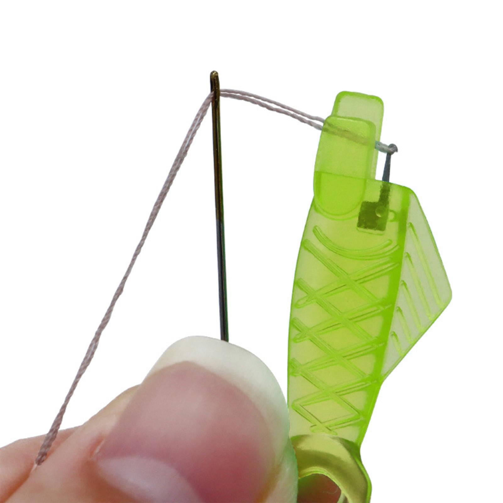 50 Piece Sewing Machine Needle Threaders, automatic fish mouth threader tool for quick machine sewing and embroidery, Yellow — image 2