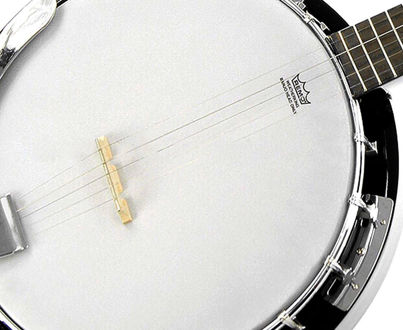 Karrera 5 String Resonator Banjo - Black — image 2