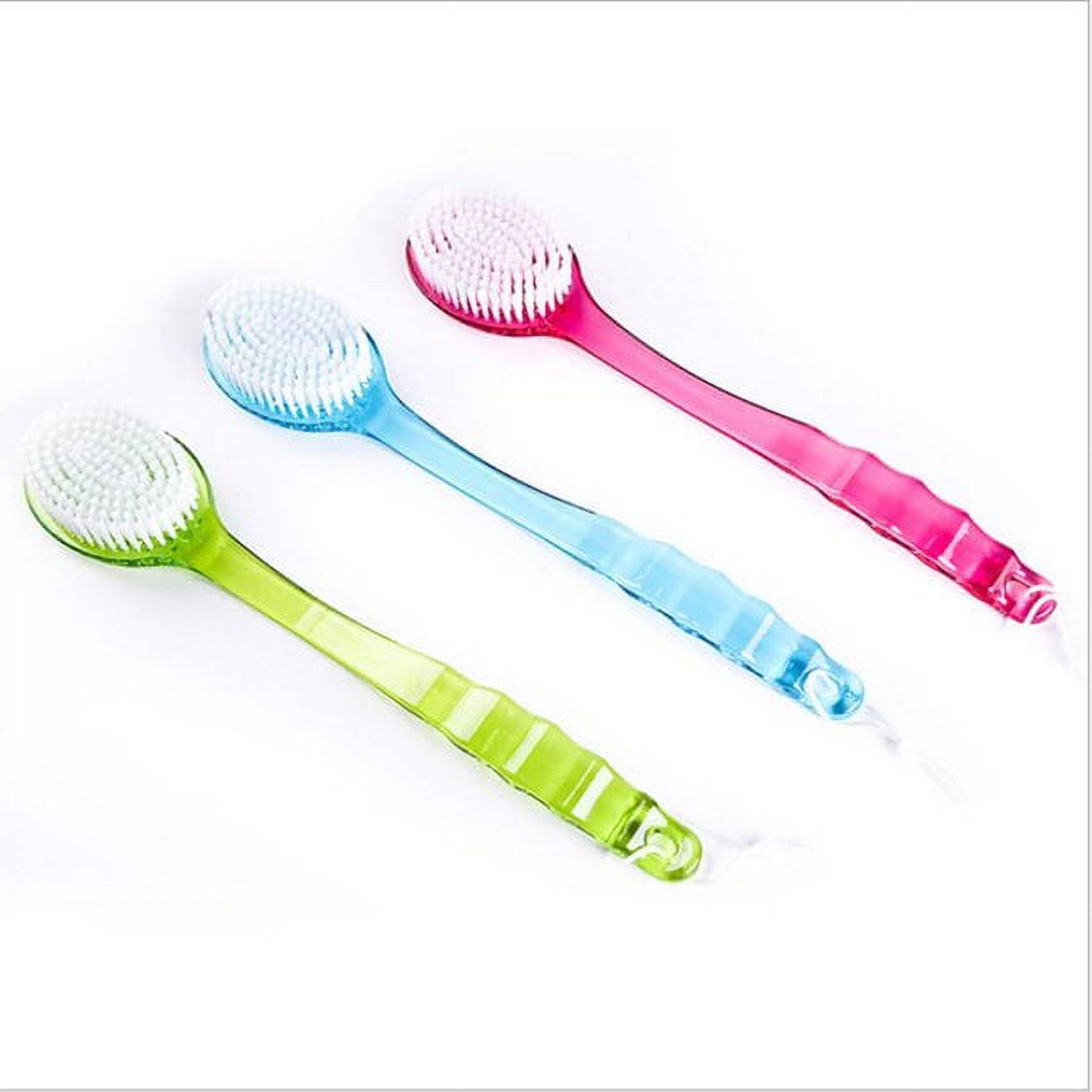 Long Handled Bath Shower Back Brush Body Scrubber Massager Skin Cleaning Tool Brush 2023 New Green โ image 4
