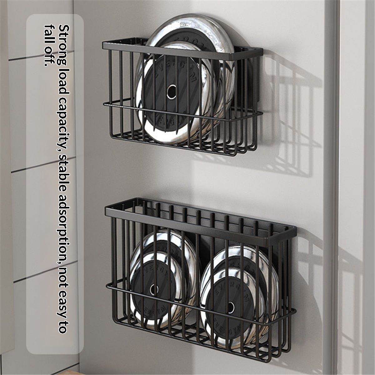 Magnetic Basket Fridge Lint Bin Dryer Ball Holder Laundry Room Organization Home Storage for Class Office School 2pcs — image 2