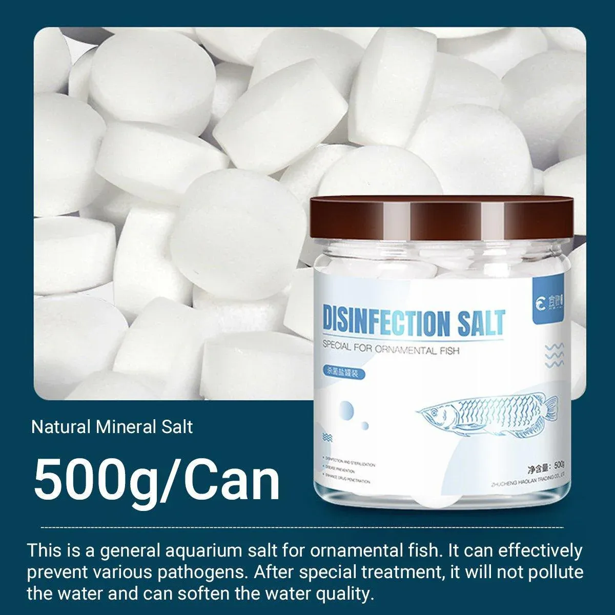 Aquarium Sea Salt Water Treatment Universal Powder For Fish Tank Purification - White — image 4