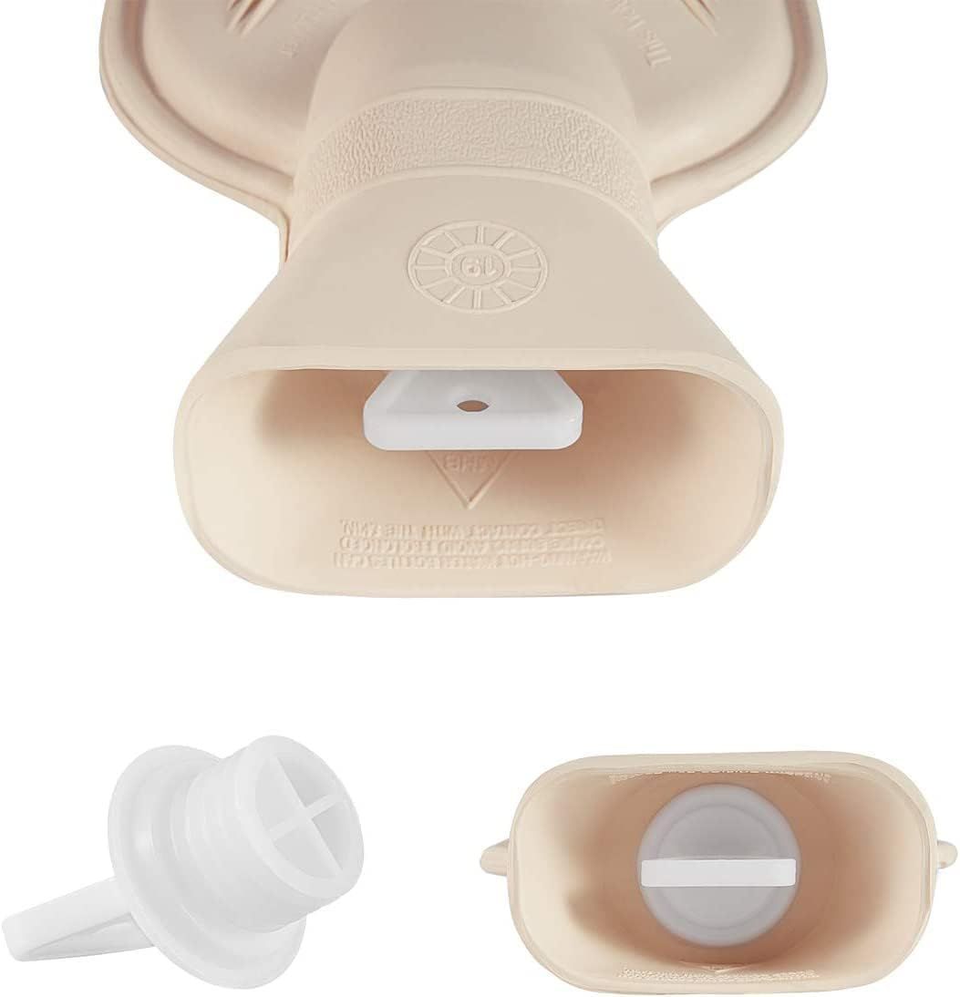 Hot Water Bottle Rubber with Soft Cover(2 Liter) Classic Hot Water Bag for Pain Relief, Neck, Shoulders and Knee, Feet Warmer โ image 2