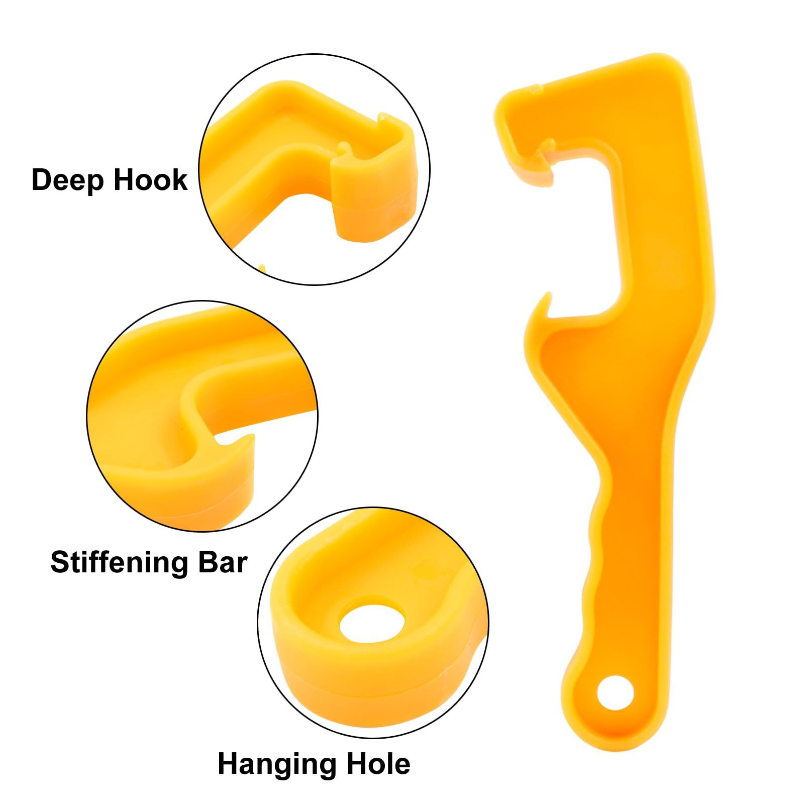 4 Pieces Plastic Bucket Lid Opene Paint Can Opener Bucket Opener Wrench Tool Lid Remover for Home Industrial Use — image 4