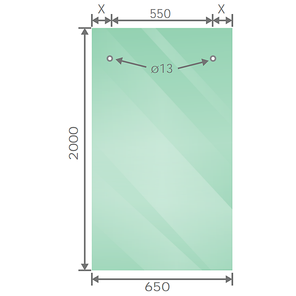 130x100cm Frameless Glass Sliding Corner Shower – With Black Rail and U-Brackets for Contemporary Bathrooms — image 5