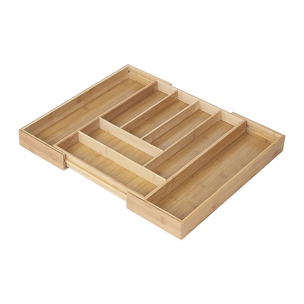 Extendable Cutlery Tray Drawer Organiser – 6 to 8 Compartment Kitchen Utensil Storage Solution — image 6