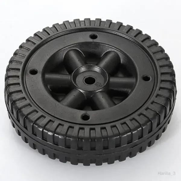 2 Pack BBQ Replacement Wheels, Durable Plastic Grill Wheels for Charcoal Grills and Heavy Equipment, Black, 15 cm โ image 3