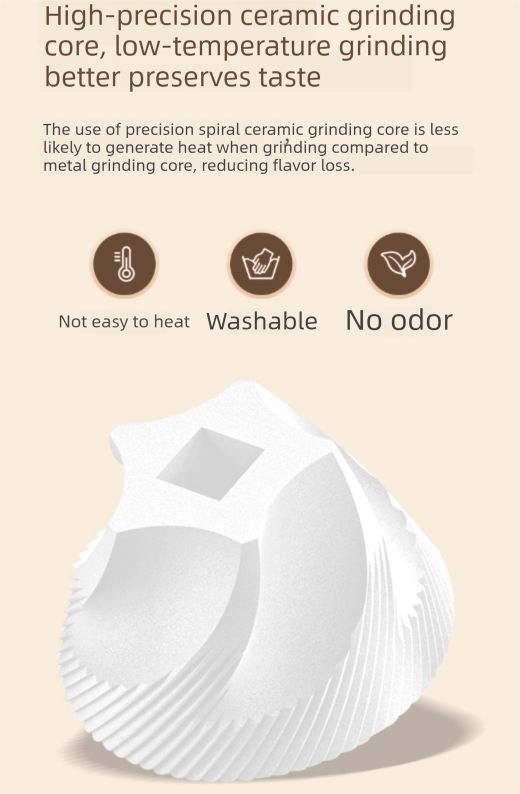 Portable Electric Coffee Grinder Wireless Rechargeable Burr Mill with Cleaning Brush Automatic Bean Grinder MDJ-13 Black — image 4