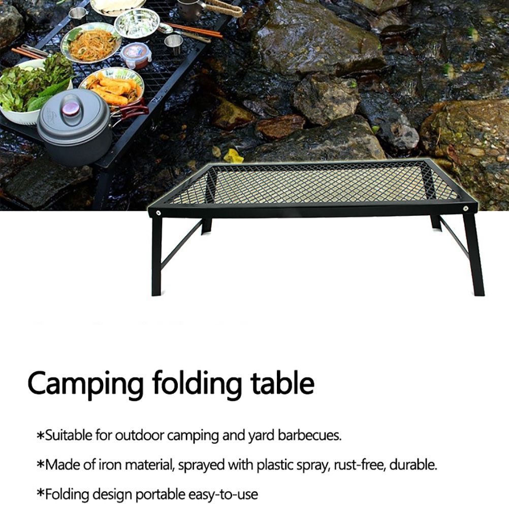 Folding Campfire Grill Heavy Duty Steel Grate Portable Over Fire Camping Grill for Outdoor Open Flame Cooking โ image 2