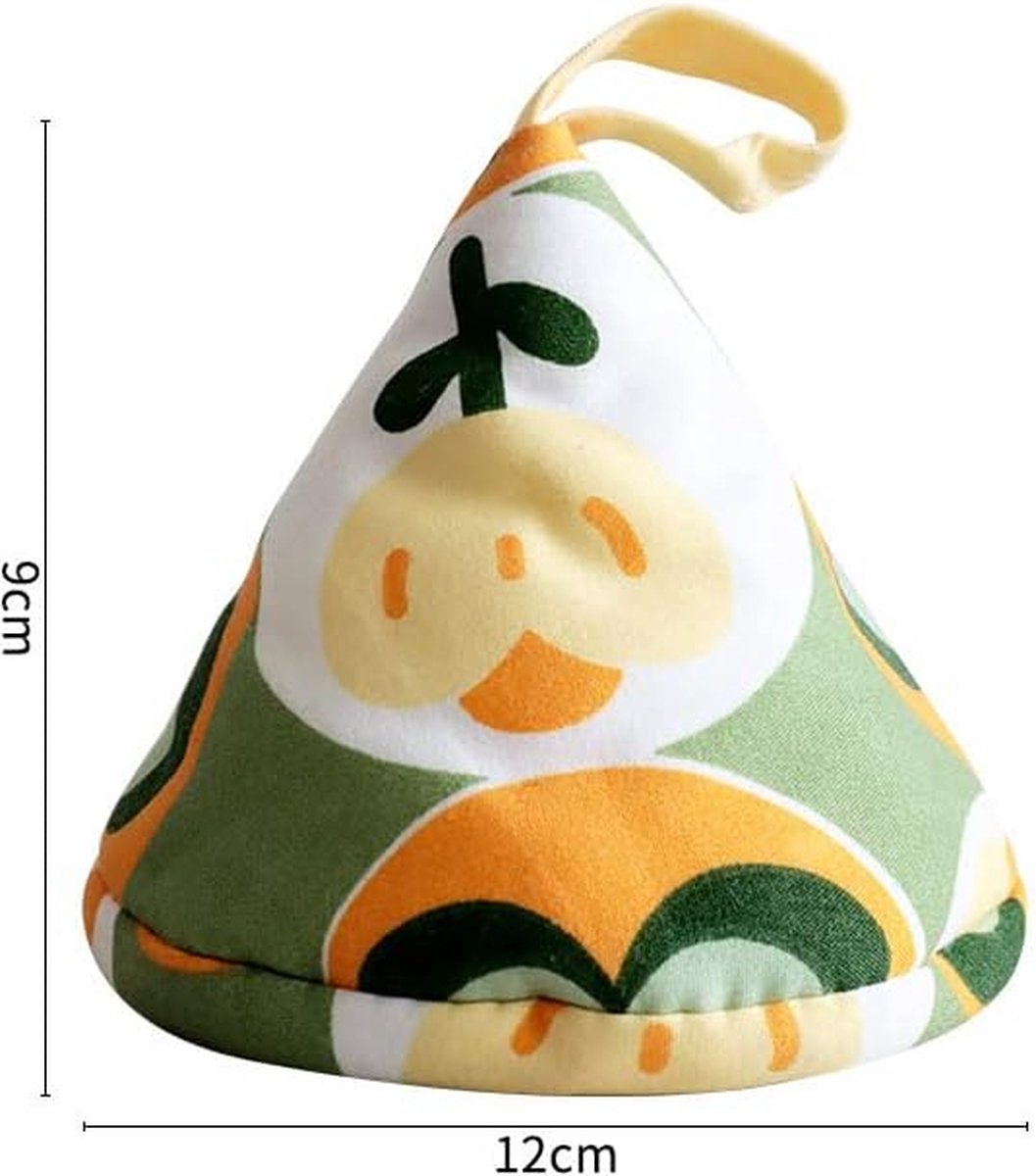 Heat-Resistant Pot Holder - 3 Pieces - Oven Mitt Glove - Anti-Hot Gloves - Microwave Glove - Pot Clips - Kitchen Cooking Gadget - Thicker - Triangle - Kitchen — image 5