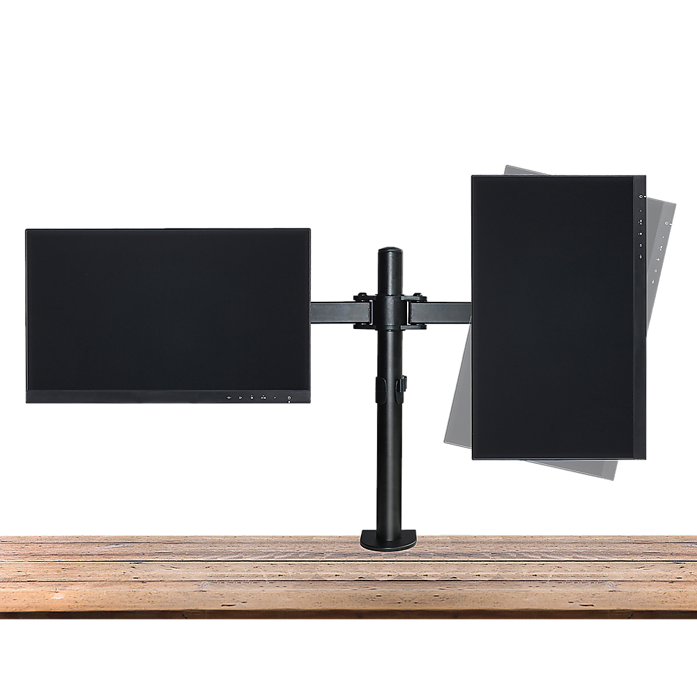 Dual LCD Monitor Desk Mount Stand Adjustable Fits 2 Screens Up To 27" — image 6