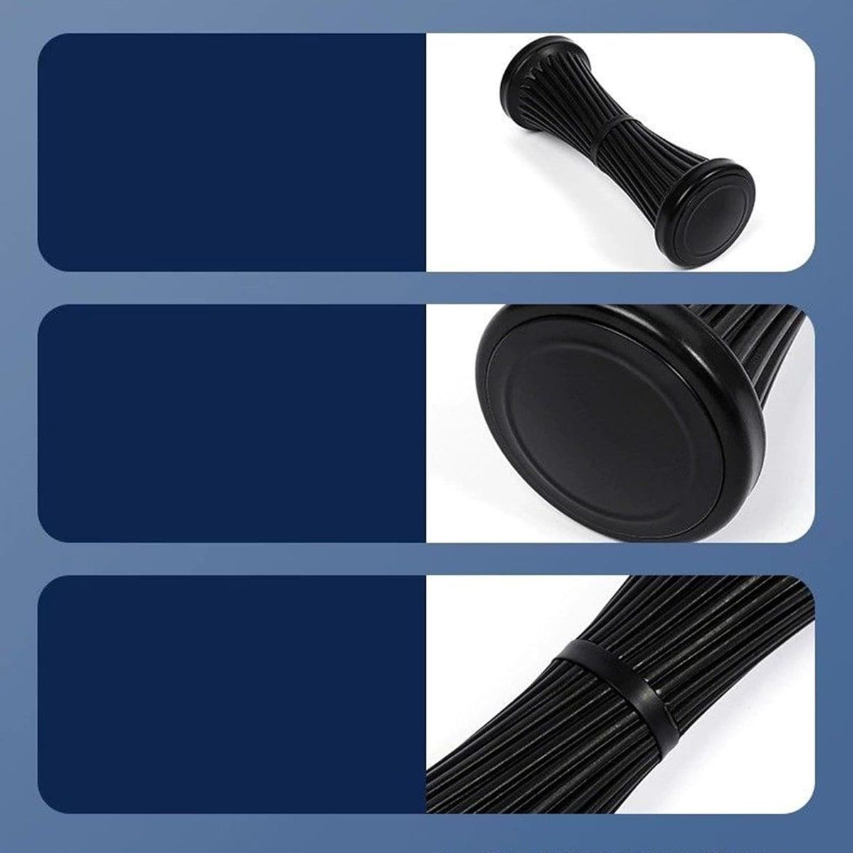 Foot Massage Roller, ABS Acupressure Reflexology Roller For Circulation And Muscle Recovery, For Home Gym Office Post Workout, Black, 25 cm โ image 5