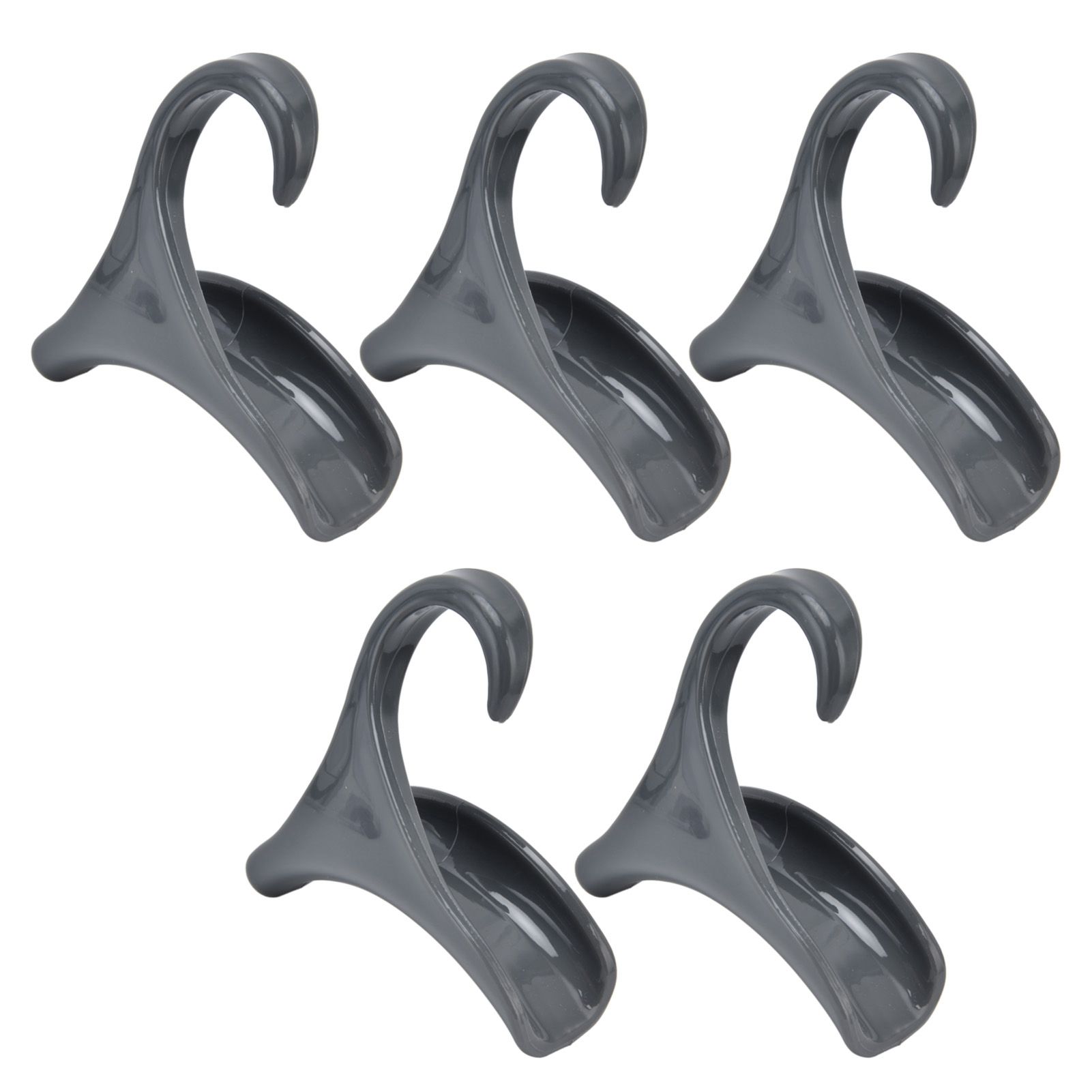 5Pcs Purse Door Hanger Bag Arc Closet Hanger Hook for Satchel Coat Haversack Belt StorageGrey — image 5