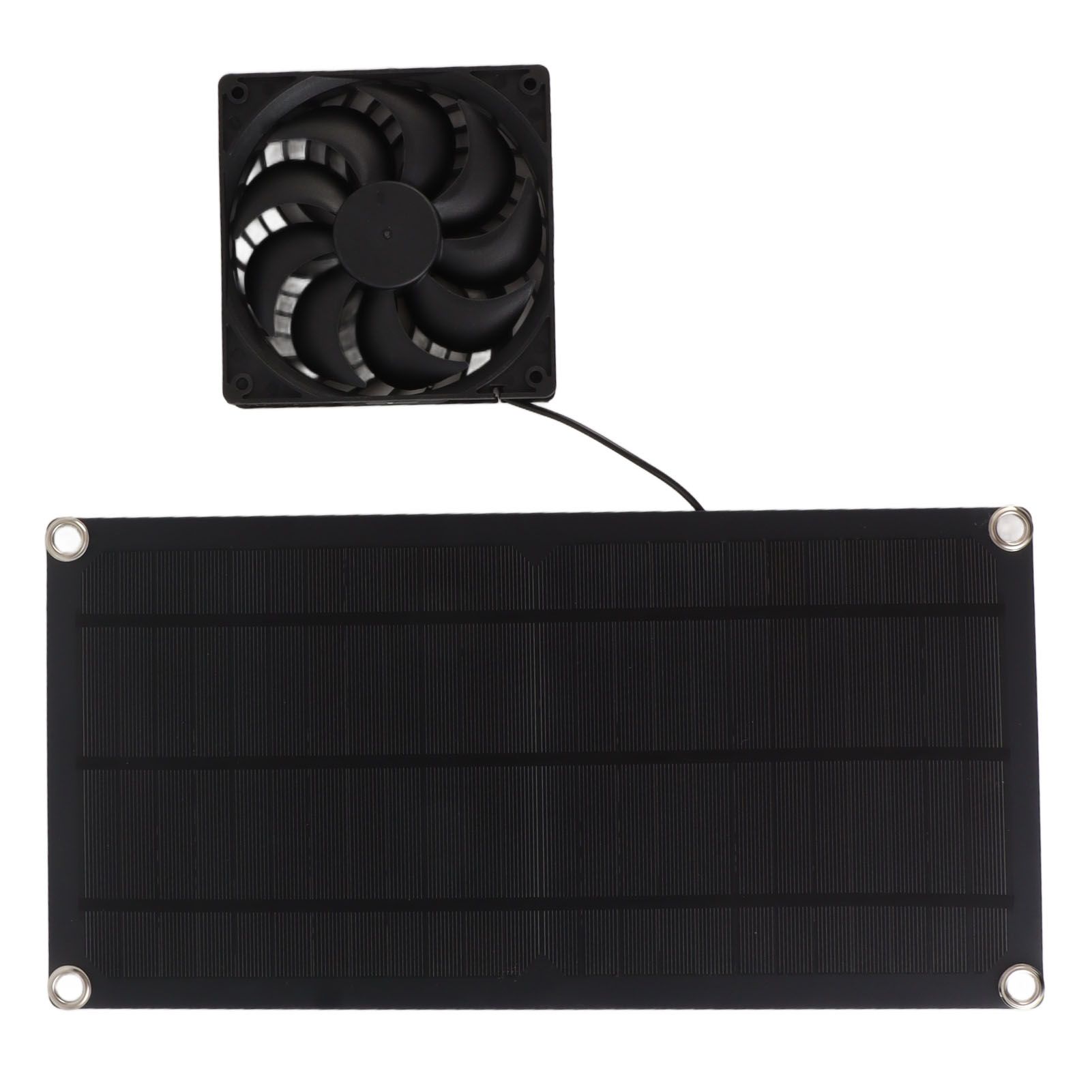 Solar Powered Fan Portable Monocrystalline Silicon 10W IP65 Waterproof Exhaust Fan for RV 18V — image 2