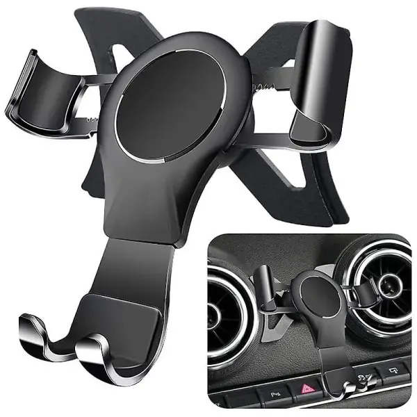 For- A3 8v S3 2014-2019 Mobile Phone Holder Mobile Mount Car Mount Accessories Black, Replacement Part, Made of Aluminum — image 4