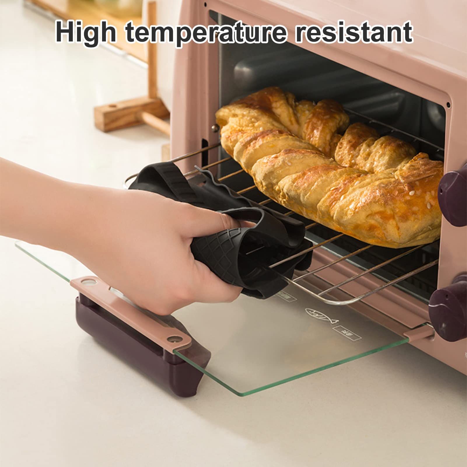 Silicone Assist Hot Handle Holder, Anti-scalding Clip, Oven Gloves Cooking Pinch Mitts, Pot Sleeve Heat Resistant Kitchen — image 4
