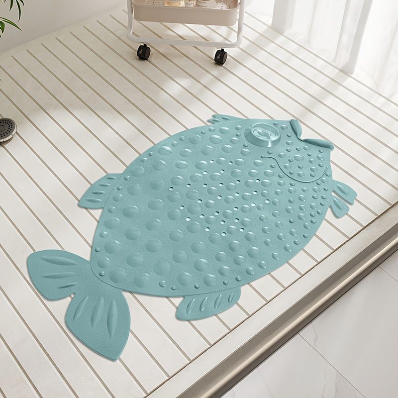 Bathroom Anti Slip Mat Shower Bathtub Non-Slip Mat Floor Mat Home Bathroom Floor Mat 1pc Green