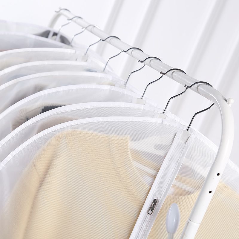 Garment Bags for Hanging Clothes, 6 PCs All Clear Garment Bag, Plastic Dustproof Suit Bag, Coat Protector Zippered Garment Covers — image 5