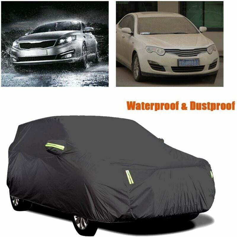 Outdoor Car Cover, Breathable Anti UV Dust and Snow Resistant, Black, 4.8 × 1.8 × 1.5 m — image 3