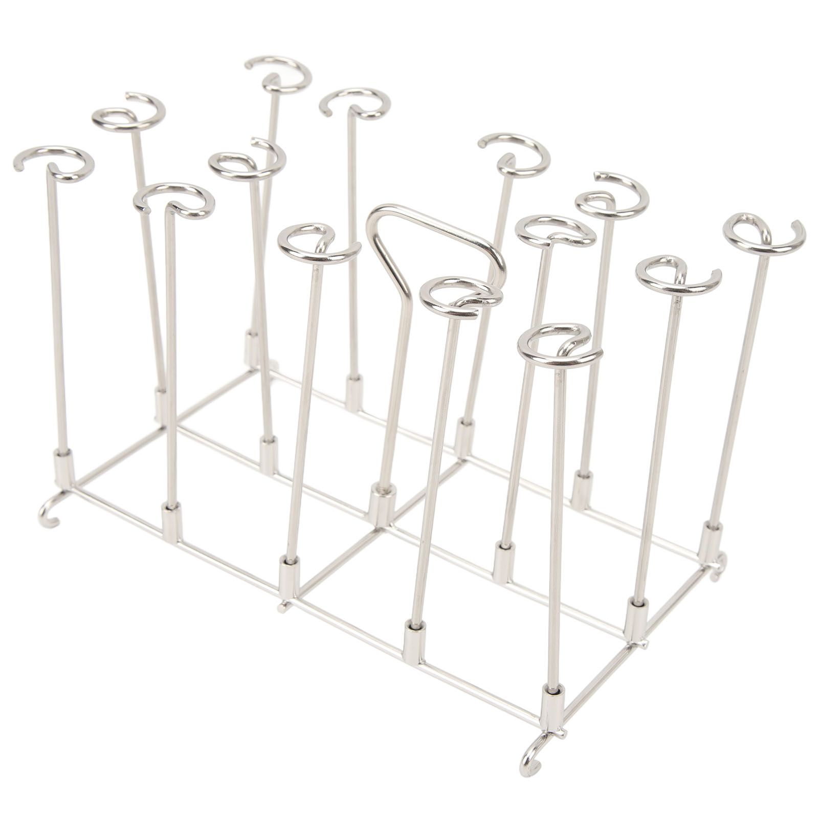 Skewer Stand Fryer Grill Rack Set Stainless Steel Vertical BBQ Grill Rack Round Rotating Fryer Stand for Ninja DZ201 Foodi 8 Quart โ image 6