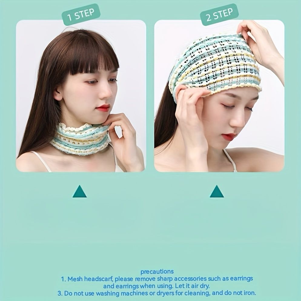 1pc Headbands for Face Washing, Easy to Tie Up Hair, Ideal for Makeup and Daily Wear, Beautiful Design, Ideal Gift Green — image 3