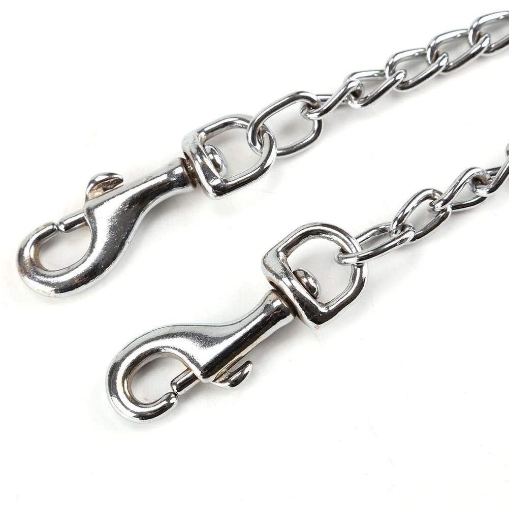 1 pcs Pets Double Head Dog Leash Aluminum Alloy Twin Lead Traction Belt Pets Chains for Walking Two Dogs（40cm） — image 2