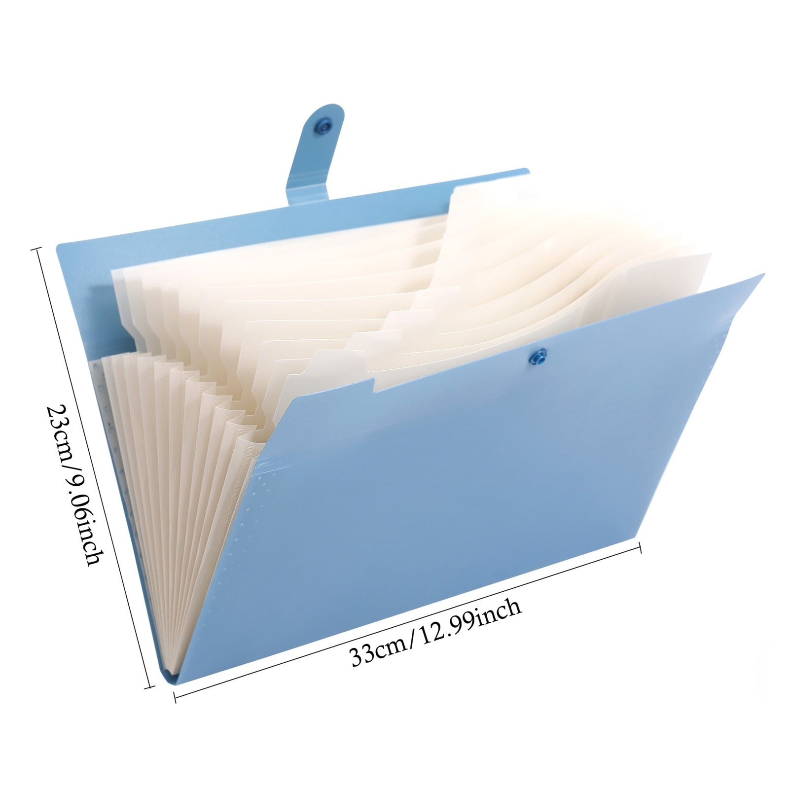 Expanding File Organizer with 8/12 Pockets Accordion File Folders with Labels Portable Document Paper Bill Receipt Organizer Home College Schǒ-ǒl Letter Size — image 3