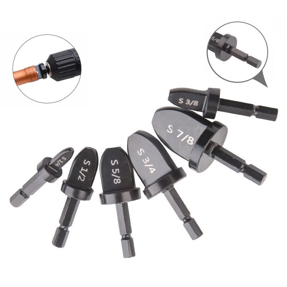 6pcs HVAC Repairing Set Air Conditioner Copper Tube Expander Manual Pipe Swage Expander Drill Bit Soft Copper Tubing Bit — image 4