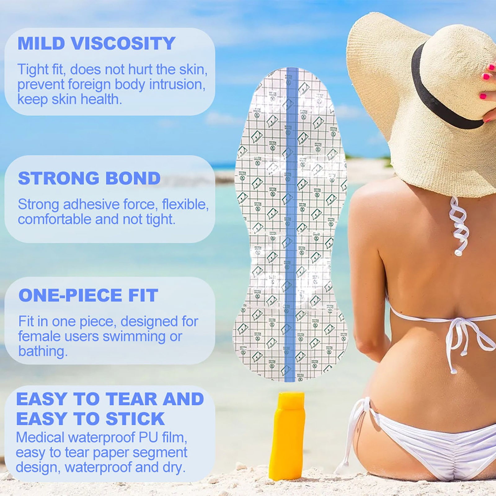 Clear PU Swimwear Liner, Waterproof Protective Insert for Swimsuits and Swim Nappies for Beach, Pool and Spa Activities — image 5