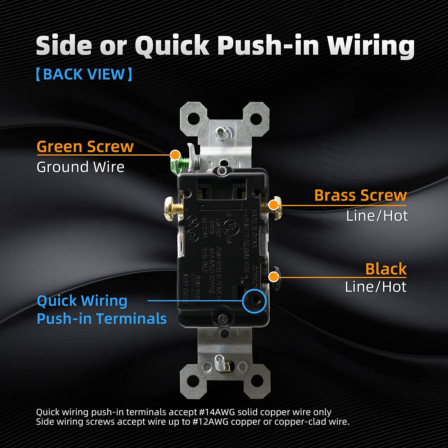 3 Way Toggle Light Switch, 15 Amp, 120 V, Toggle Framed AC Quiet Switch, in Wall On/Off Switch Replacement, Self-Grounding, Residential and Commercial Grade — image 5