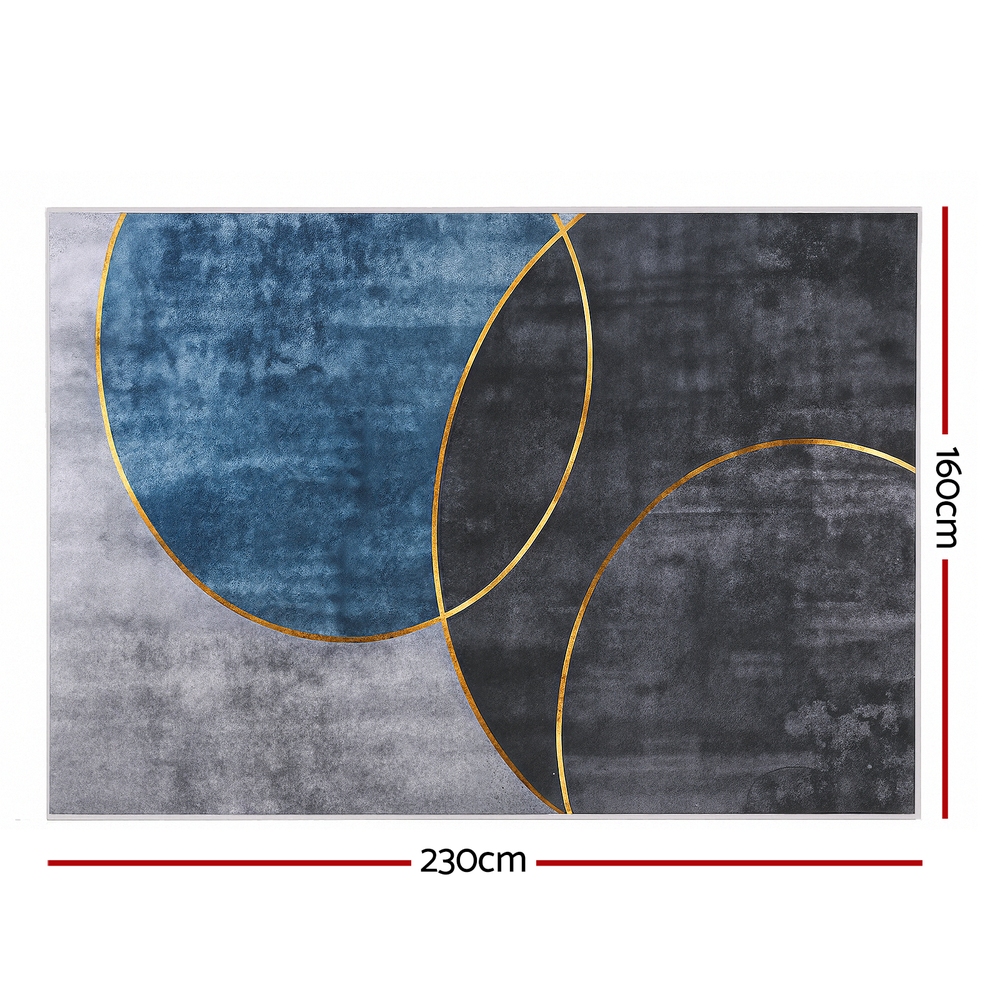 Artiss Washable Floor Rug 160 × 230cm Large Geometric Area Rug Modern Floor Carpet — image 2