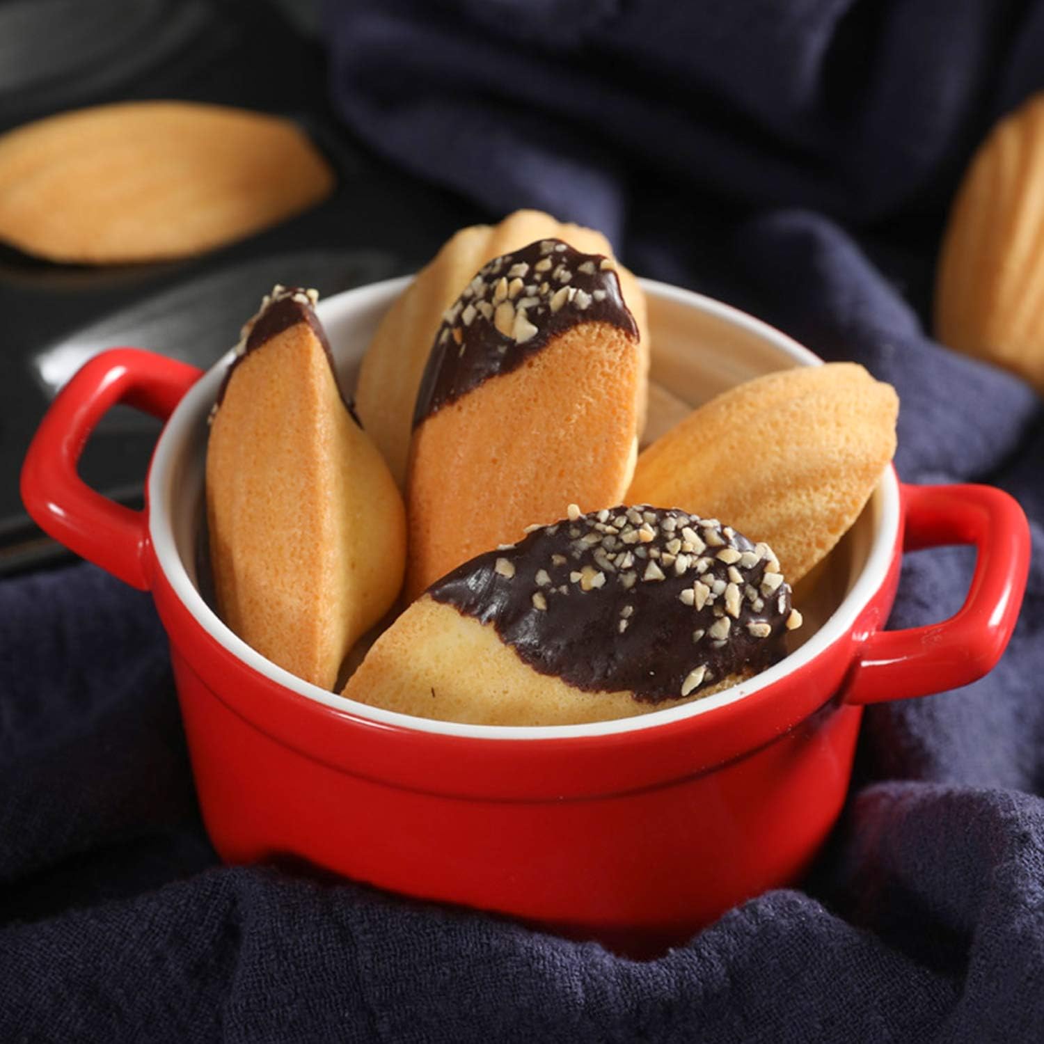 Silicone Madeleine Pans - 9 Cups Madeleine Mold for Small Cake, Chocolate, Cookies Pack of 2 โ image 5