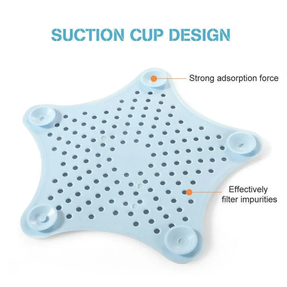 New Bathroom Drain Hair Catcher Bath Stopper Sink Strainer Shower Filter Covers - White โ image 6
