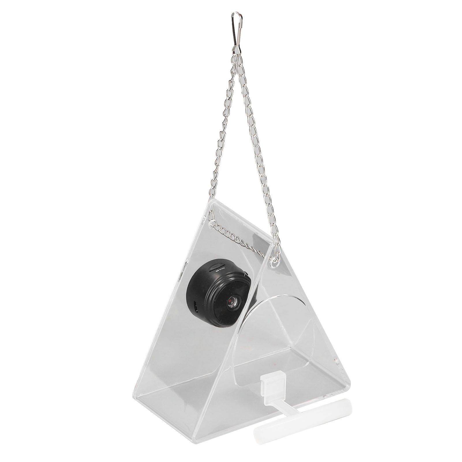 Smart Camera Bird Feeder Real Time Monitoring Hanging Bird Feeders for Outdoors Garden Triangle — image 3