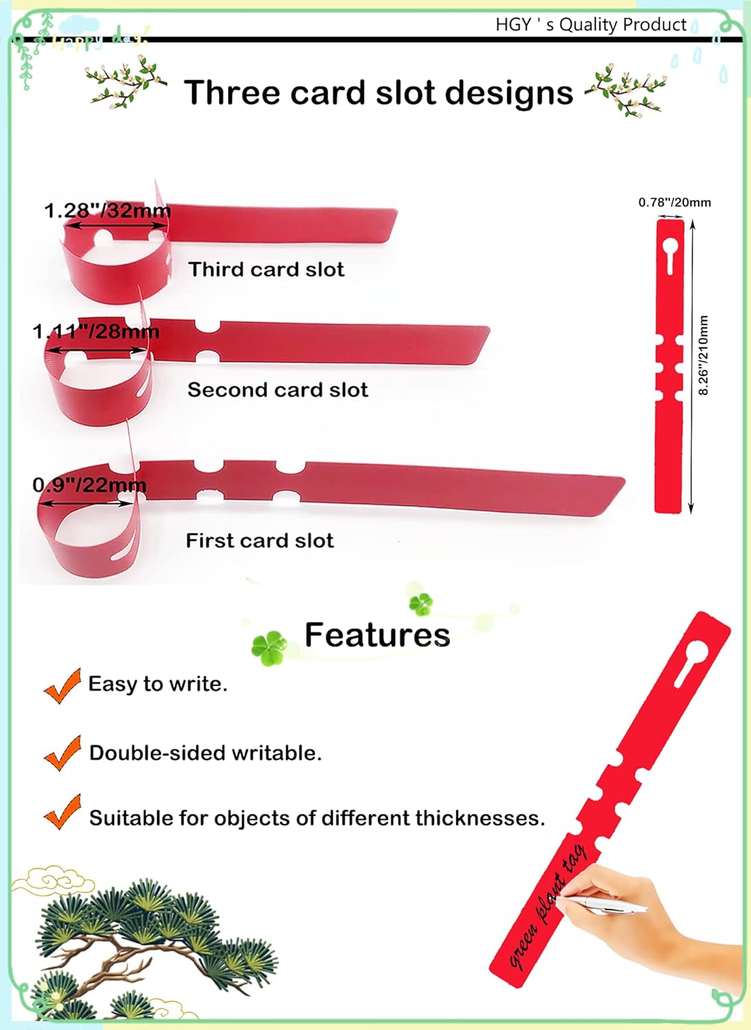 100 White Waterproof Plant Labels Garden Stakes - Durable Steeketiketten for Outdoor Use — image 5