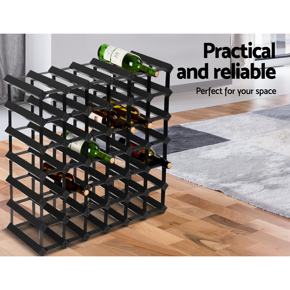 Artiss Wine Rack 42 Bottle Black โ image 3