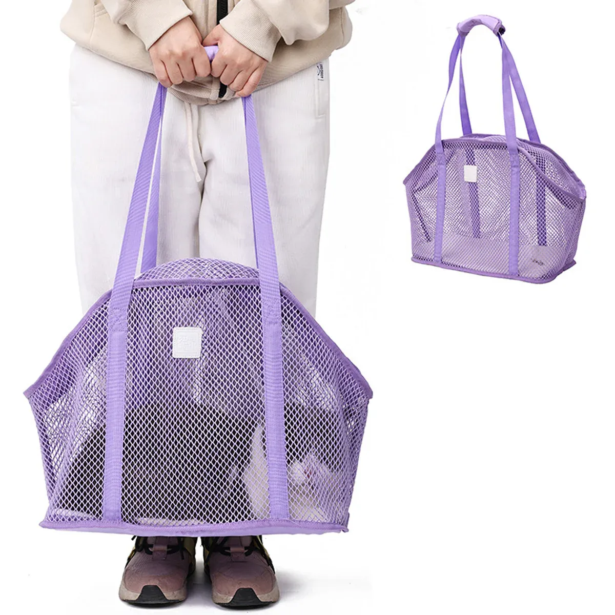Escape Proof Pet Carrier Mesh Shoulder Bag Small Pet Travel Secure Strap Use — image 4