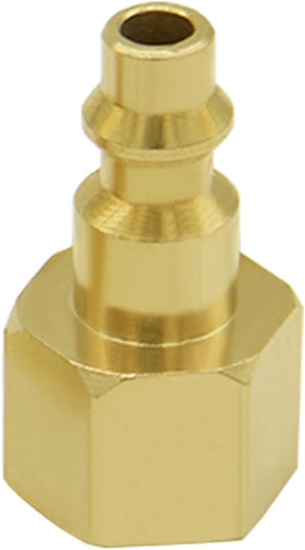 4PCS Air Plug to 3/8" Flare Female SAE Flare Fittings SAE 45° Female Industrial Brass Air Hose Quick Connect Air Fittings — image 4