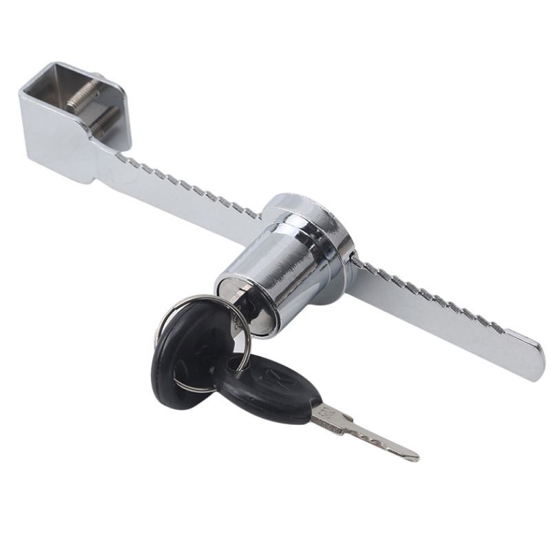 Cabinet & Furniture Locks,Showcase Lock Ratchet Lock, Sliding Glass Door Lock, Keyed Alike Showcase Display - 2 Pack