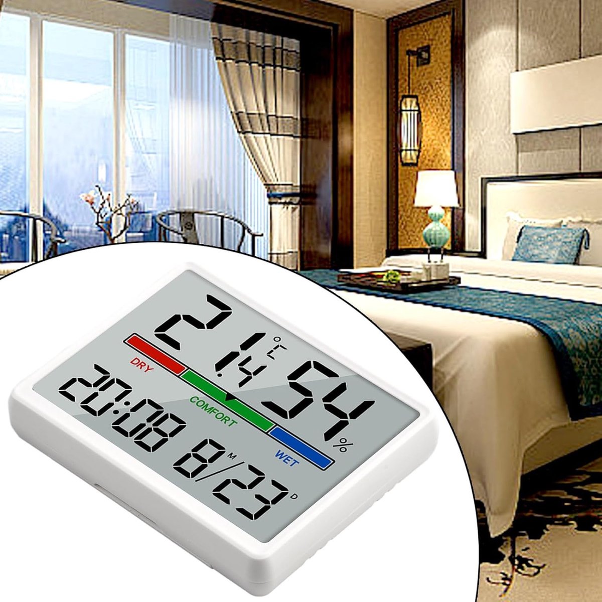 Wekker - Digital Alarm Clock - Weather Station - Room Thermometer - Digital Bathroom Clock - Shower Timer - Kitchen Thermometer - Gym - Bedroom - Kitchen — image 2